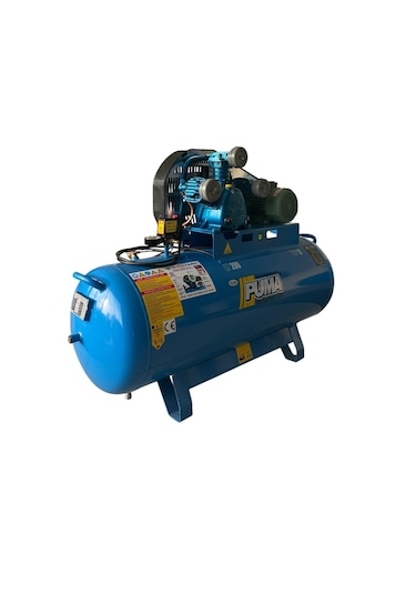 Puma PE40-200-3 200 L 3 HP 3 Piston 380 V Döküm Kafa Yağlı Hava Kompresörü