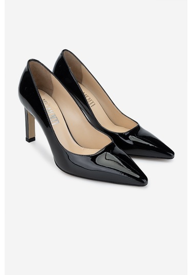 Valmenti Nuc Kadın Siyah Rugan Hakiki Deri Topuklu Ayakkabı 613 27235 Bn Ayk Y24 Siyah Rugan