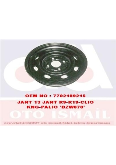 Jant 13 Jant 4 Bijon Renault R9-r19-r21-megane I-clio-kangoo