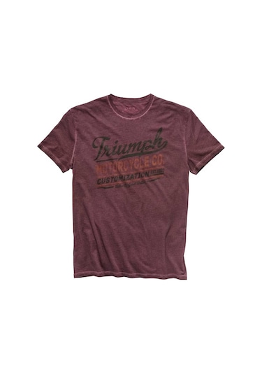 Triumph Costello Bisiklet Yaka Kısa Kol Mor Tshirt
