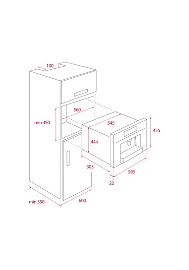 Teka CLC 835 MC WH-SS Kapsüllü Ankastre Kahve Makinesi