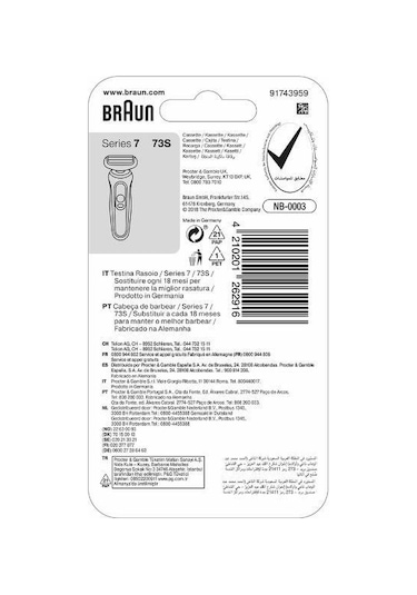 Braun Series 7 73S Tıraş Makinesi Yedek Başlığı - Gümüş