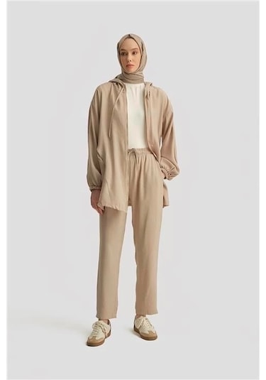 Armine Modal Havuç Pantolon 25yd4240-2 Bej Bej