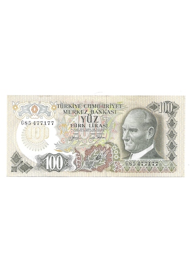 100 Lira 6.emisyon 2.tertip G85 477177 Wb0140