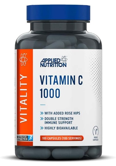 Applied Nutrition Vitamin C Rose Hips Ascorbic Acid 1000mg 100 Ca