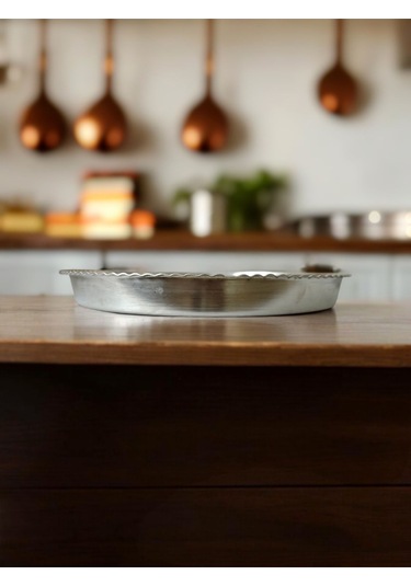 Modabakir Yuvarlak Fırın Tepsisi Bakır Premium Model:45658987 Gri
