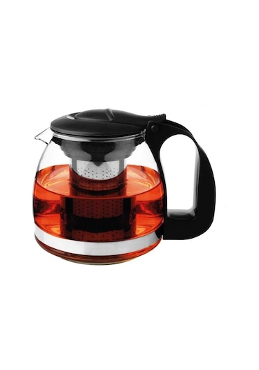 Perotti Isıya Dayanıklı Cam Süzgeçli Bitki Çayı Demliği 700 ML