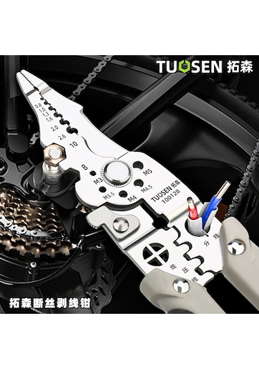 Cbtx Tuosen Çok Fonksiyonlu Tel Sıyırma Elektrikçi Pensesi