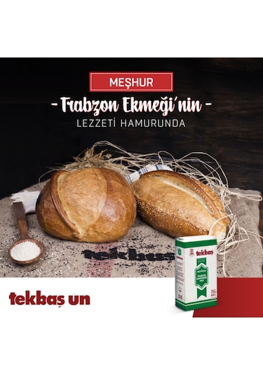 Tekbaş Un Trabzon Vakfıkebir Ekmeği Unu 25 KG