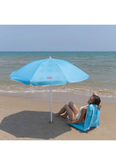Flamingueo Cyndi Plaj Şemsiyesi Mavi Mavi