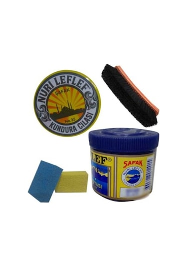 Şafak Leflef Ayakkabı Boya Takım Siyah Siyah