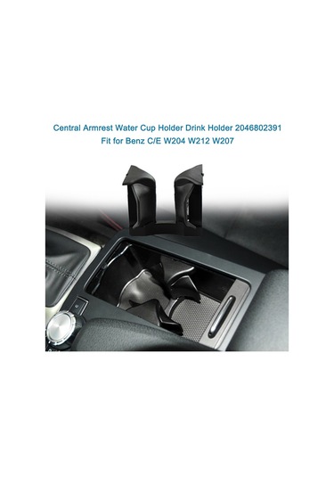 Merkezi Kol Dayama Su Bardağı Tutucu İçecek Tutucu Siyah