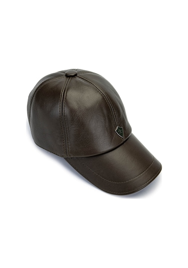 Tamer Tanca Erkek Hakiki Deri Haki Şapka 524 Emr Beyzbol Sapka Hakı Haki