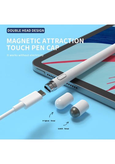 Geeksen Evrensel Dokunmatik Kalem - İos/android Uyumlu, Usb Şarjlı, 8 Saat Kullanım