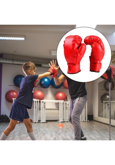 Suntek Mma Eldiven Fitness Dövüş Sanatları Kırmızı-çocuk Kırmızı