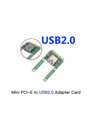 Jeehugo Mini Pcı-e'den Usb 2.0'a Dönüştürücü Kart - Tam Ve Yarı Yükseklik Desteğiyle Mpcı-e Genişletme Aleti