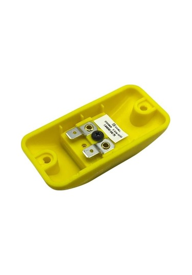 Sanel Stop Butonu Düz Tip Engelli Sarı 80 38 Mm