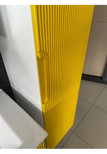 65 Cm Lake Banyo Dolabı Aynalı Ve Boy Dolaplı Kendinden Kulplu