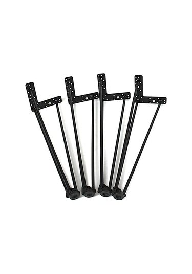 Firkete Sehpa Masa Ayağı 45 Cm. 4 Adet Siyah