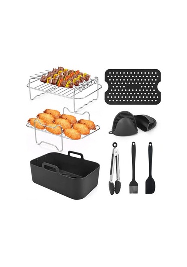 Sones Ninja Dz201 Dz401 Dz550 Serisi Hava Fritözü 8'i 1 Arada Dikdörtgen Kit