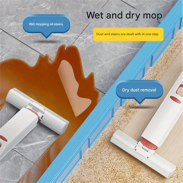 Oldfriend Yenilenmiş Mini Elde Süpürge: 3 Yedek Sünger Başlı, Katlanır, Ergonomik, Pratik