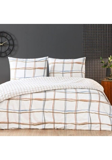 Taç Rokkie Ranforce Çift Kişilik Nevresim Takımı Beyaz Çok Renkli