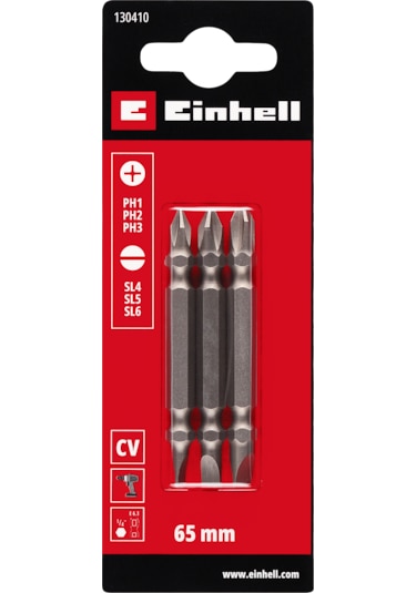 Einhell Düz Bits Ucu 65 Mm Yıldız Düz Uç Seti 3 Adet - 49130410