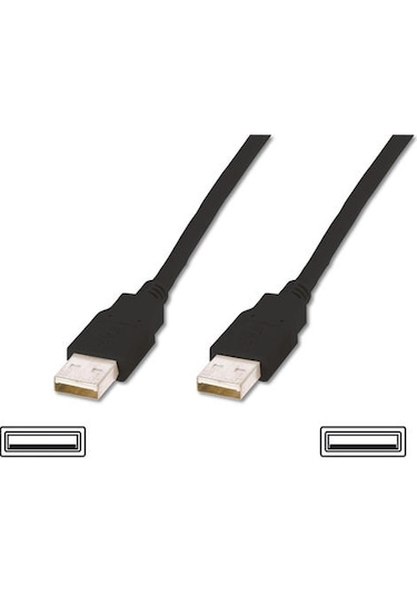 Digitus Ak-300100-018-S 180 CM Usb 2.0 To Usb 2.0 Erkek-Erkek Awg30 Usb 2.0 Kablo