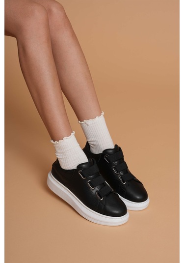 Luis A Costa Lc103 Siyah Cilt Beyaz Taban Kadın Sneaker Renkli