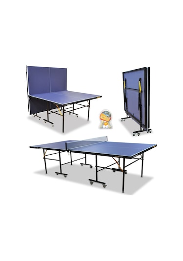 Dynamic Delux Lite Indoor Masa Tenisi Masası - 16mm 2 Raket 3 Top Ağdemir Set
