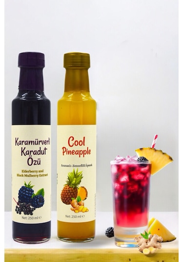 Beygurme Serin Yaz Ikilisi Cool Pineapple & Karamürverli Karadut Özü 2'li