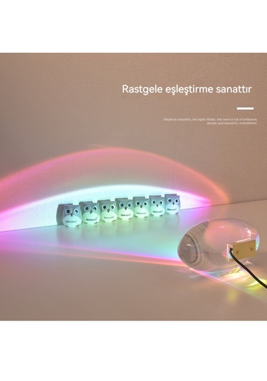 Angel Eyes Kristal Gece Işık'ı Gökkuşağı Atomeri 1 Diğer