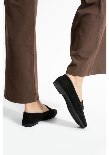 Modafrato Aly-165 Kadın Babet Günlük Kadın Ayakkabı Siyah