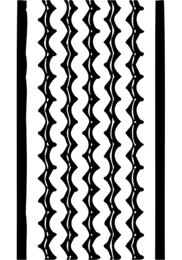 Oto Lastik İzi Folyo Sticker Derstv410 130cm Uzunluk Siyah