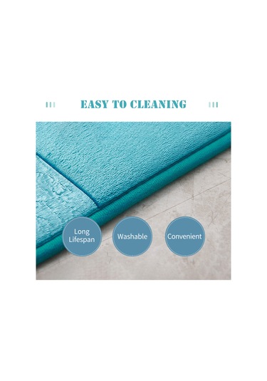 Singree Kahverengi Flannel Banyo Paspası 45x75cm - Su Absorban, Kaymazsız Tabanlı, Ev Dekoru İçin Taze Desen Haki