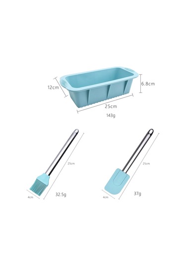 Soulader Silikon Ekmek Kalıbı Seti 3 Parça Yapışmaz Kek Tavası Ve Paslanmaz Çelik Mutfak Aksesuarları İle Pişirme Diğer