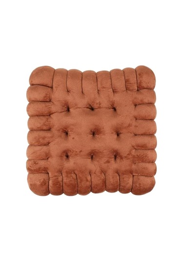 Ankatek Suntek Sırt Şekli Peluş Minderleri Mat Magideal Kahverengi Bisküvi Or Kahverengi Kahverengi