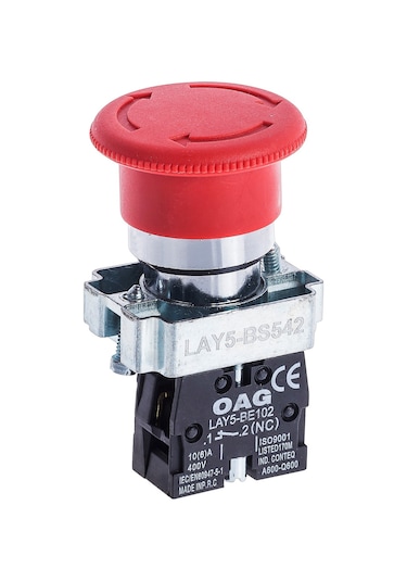 OAG KALICI ACİL STOP BUTON METAL