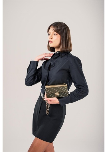 Ççs Kadın 17773 Omuz Askılı El Çantası Altın