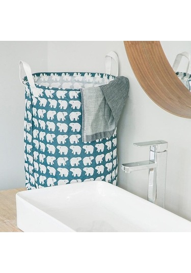 Novahub J Çamaşır Sepeti Kirli Giysileri Katlanır Depolama Çantası 33x43cm Aile, Kreş, Üniversite İçin Mükemmel Boyut Diğer