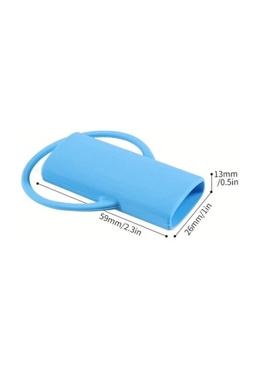 Willowhaven Blue Renkli Silikon Çakmak Kılıfı Dayanıklı Kaymaz Taşınabilir Kapama Tokalı Seyahat Eşyası