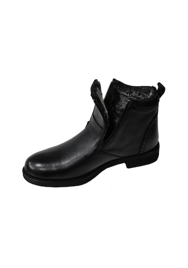 Kale 0435 Siyah Hakiki Deri Erkek Ayakkabı Bot 001