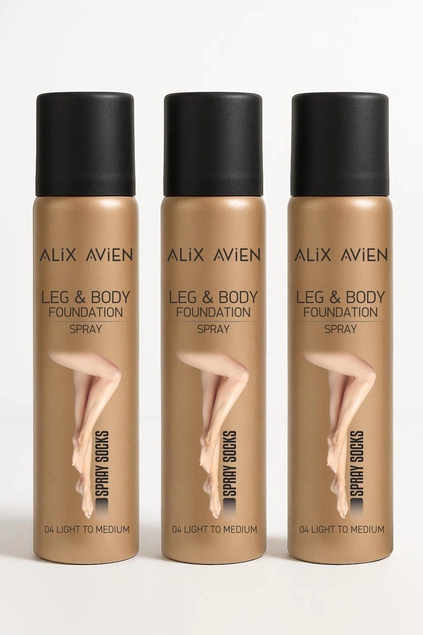 Alix Avien Bronzlaştırıcı Etki Sprey Çorap Bacak Fondöteni Light To Medium 75 ML