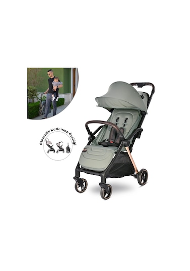 Lorelli Loret Otomatik Katlanan Kabin Boy Bebek Arabası - Green