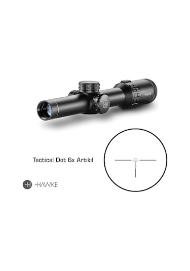 Hawke Frontier 30mm Sfp 1-6x24 Ir Tactical Dot 6x Yivli Dürbünü 18402 Siyah