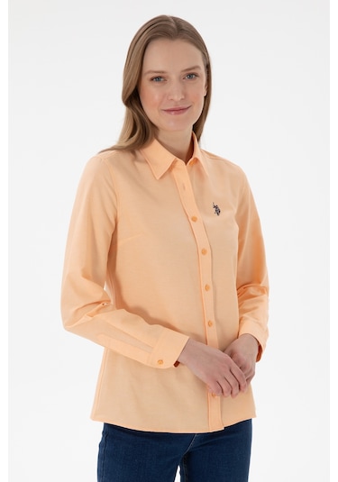 U.s. Polo Assn. Kadın Kavun Gömlek Basic 50307726-vr202 Kavun