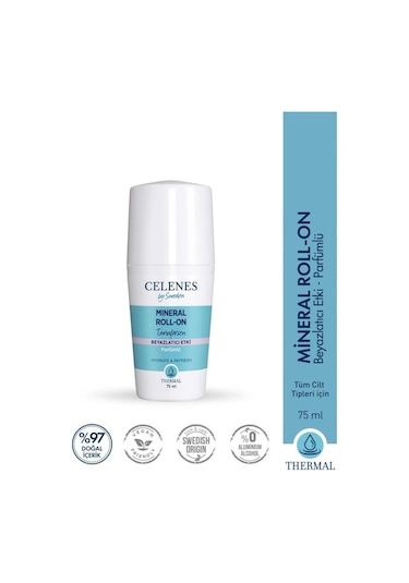 Celenes By Sweden Tannforsen Beyazlatıcı Etki Roll-On Deodorant 75 ML