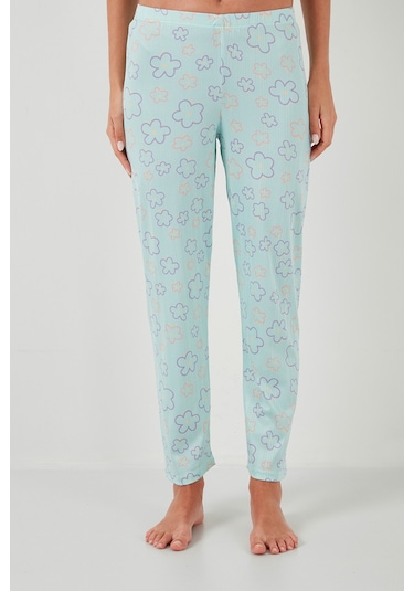 Lela Regular Fit Gömlek Yaka Kısa Kollu Bayan Pijama Takımı 65780124 Su Yeşili