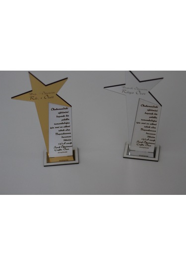 Mezuniyet Hatırası Plaket Tasarım Kişiye Özel İsim Yazılı Altın