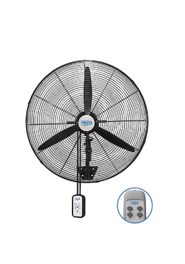 Hims HEF-DK750 210 W 30" 3 Kanat Kumandalı Sanayi Tipi Duvar Vantilatörü